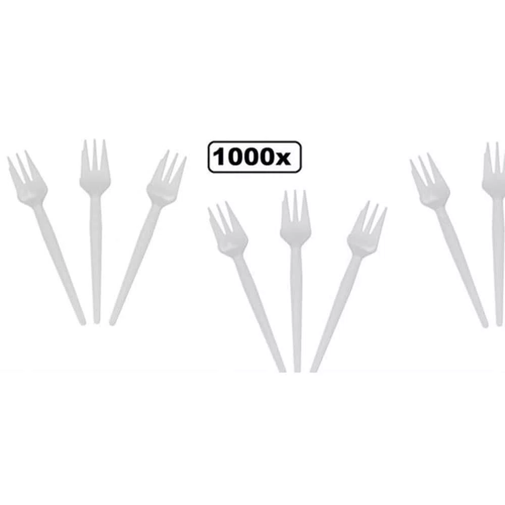 SNACKVORKEN HERBRUIKBAAR 13CM PS WIT