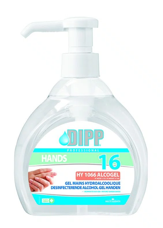 DIPP 2695 DESINFECTERENDE ALCOHOL GEL HANDEN CITROEN 500 ML 