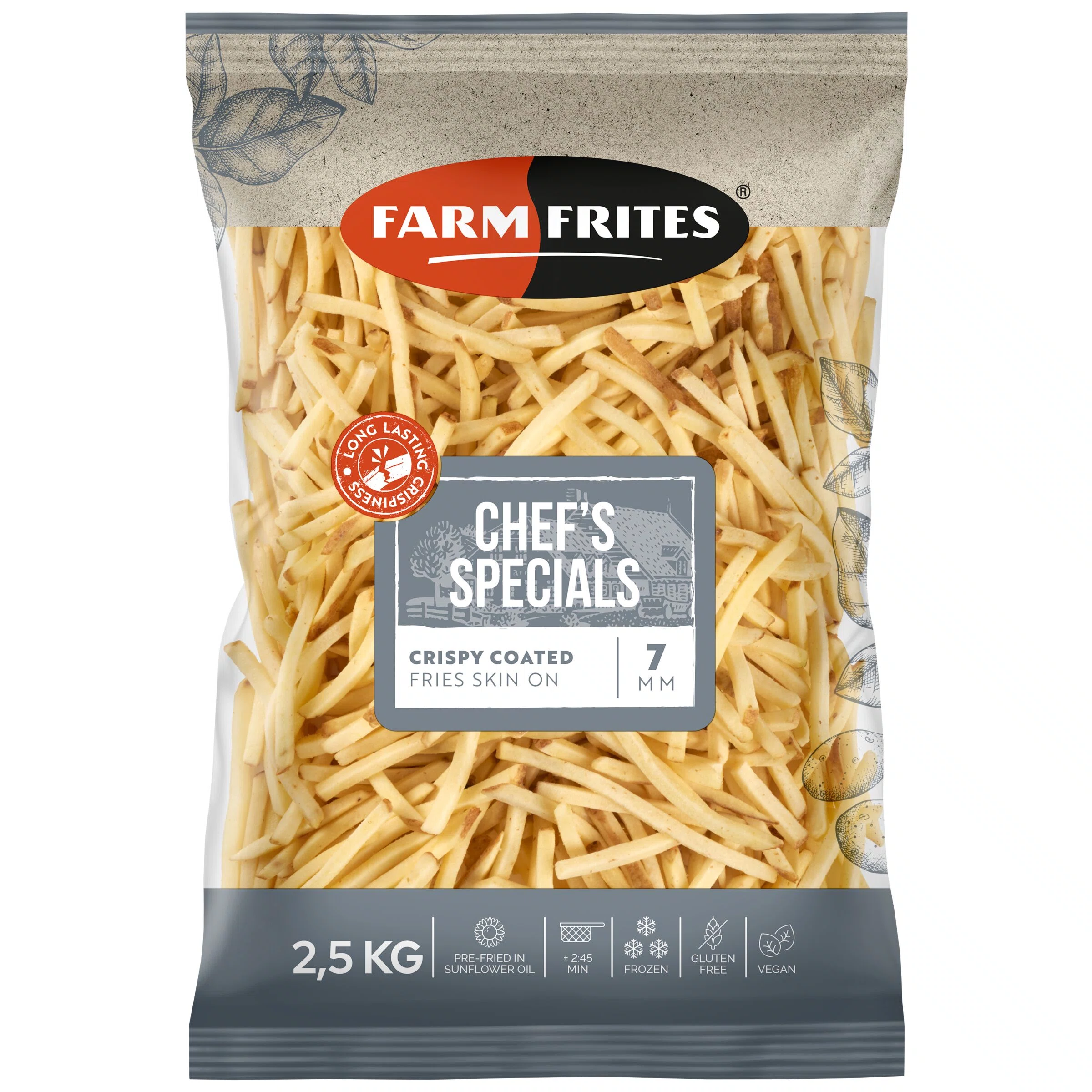FRITTEN  10MM CRISPY COATED SKIN-ON
