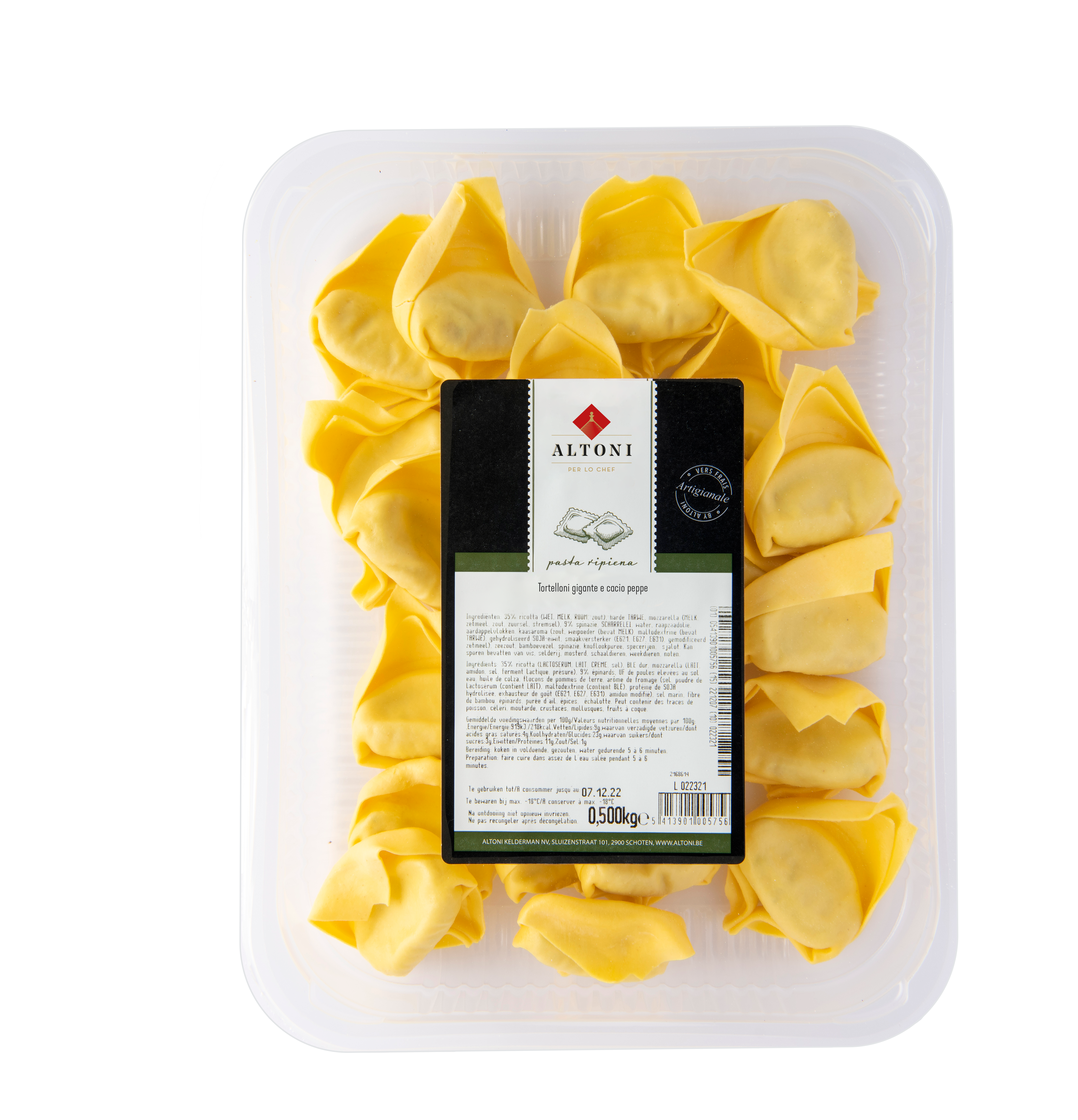 TORTELLONI GIGANTE CACIO E PEPE