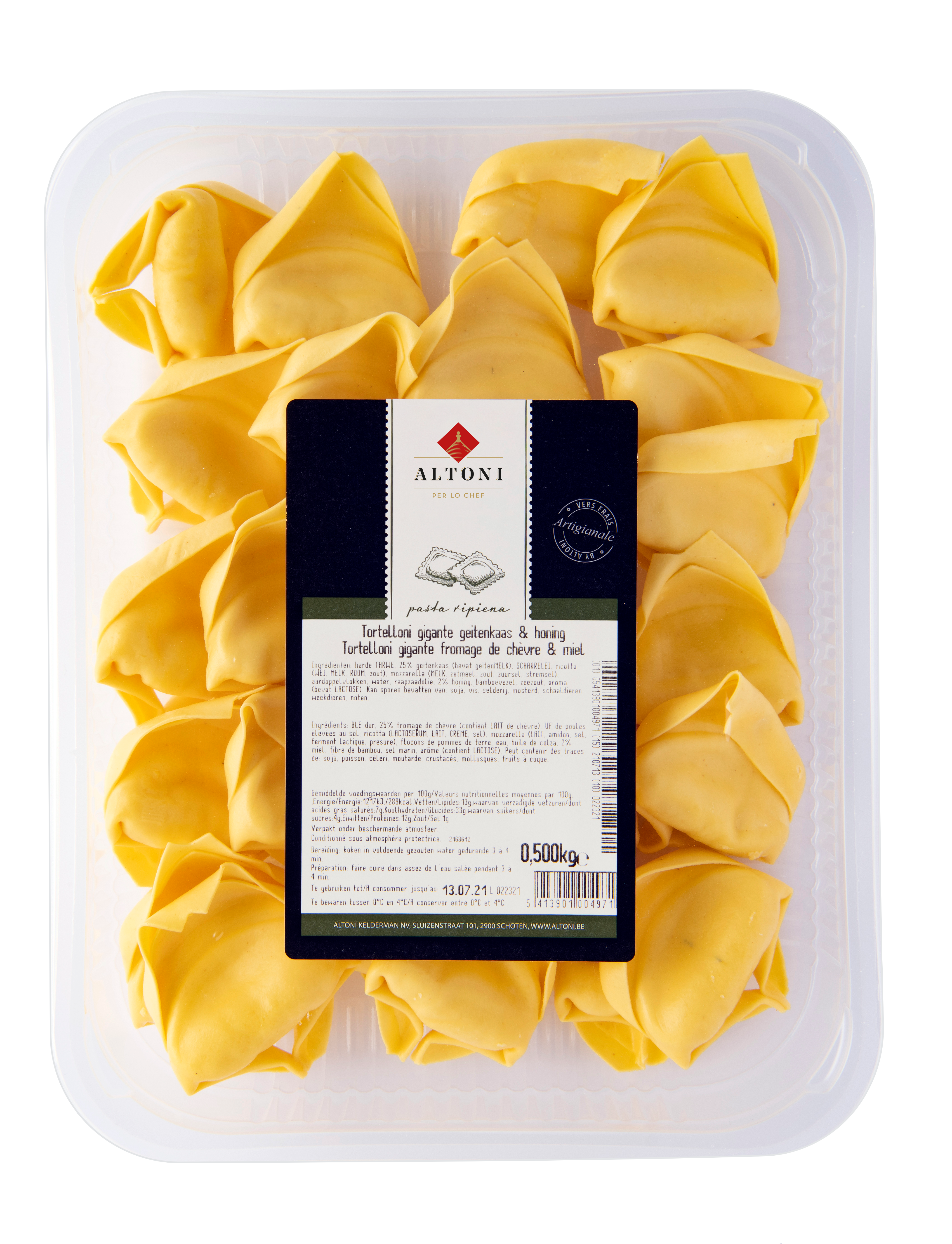 TORTELLONI GIGANTE GEITENKAAS-HONING (Altoni)