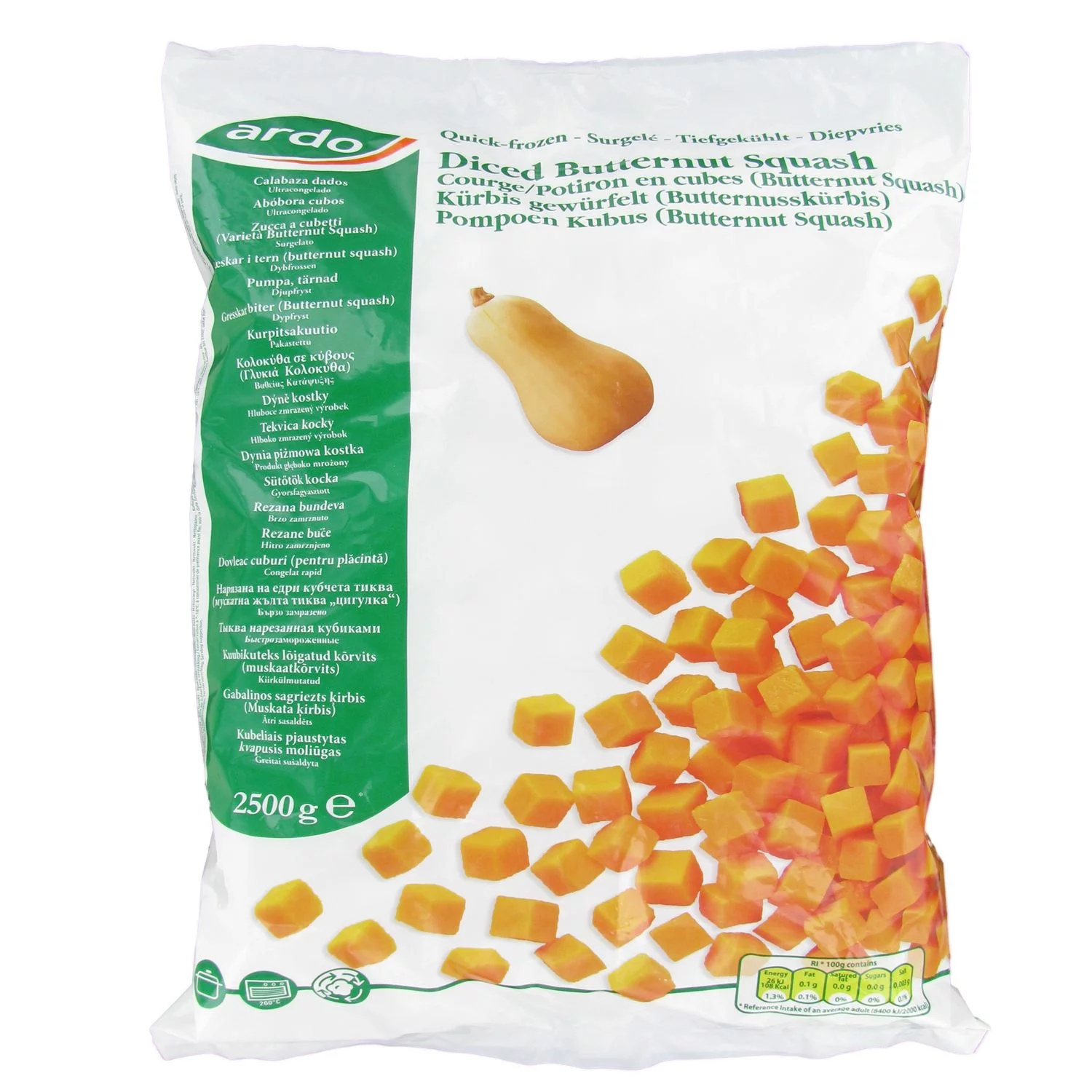 COURGE/POTIRON CUBES (BUTTERNUT)
