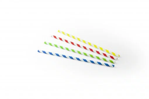 DRINKRIETJE PAPIER FSC GESTREEPT 23CM
