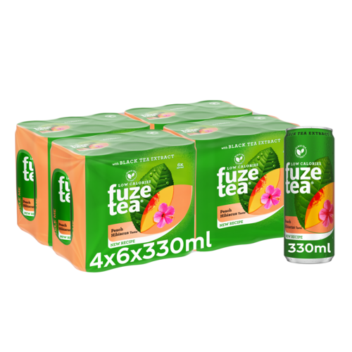 FUZE TEA BLACK TEA PEACH HIBISCUS 33CL