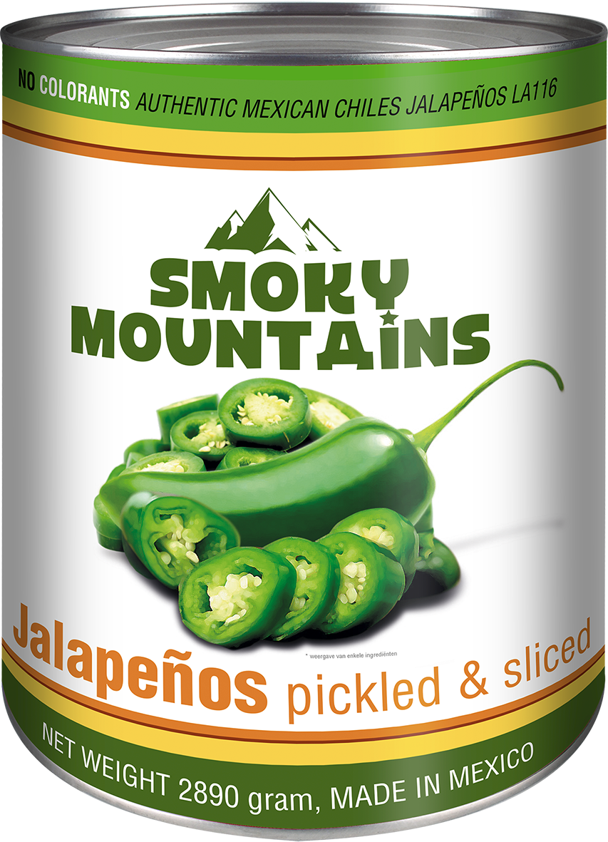 SMOKEY MOUNTAINS - SLICED JALAPENOS PICKLED & SLICED LA116